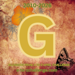 Stylized English letter G for the A to Z Blog Challenge.