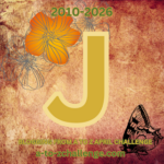 Stylized letter J for the A to Z Challenge.