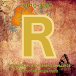 Stylized English letter R for the A to Z Blog Challenge