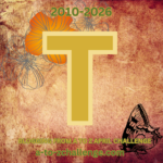 Stylized English letter T for the A to Z Blog Challenge